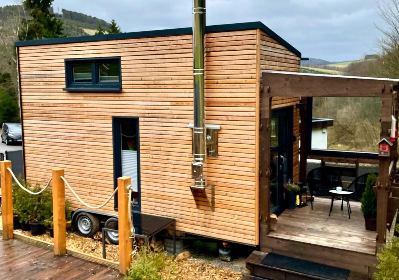 Villa Tiny House Klitzeklein Am Waldrand Von Elpe Olsberg Exterior foto