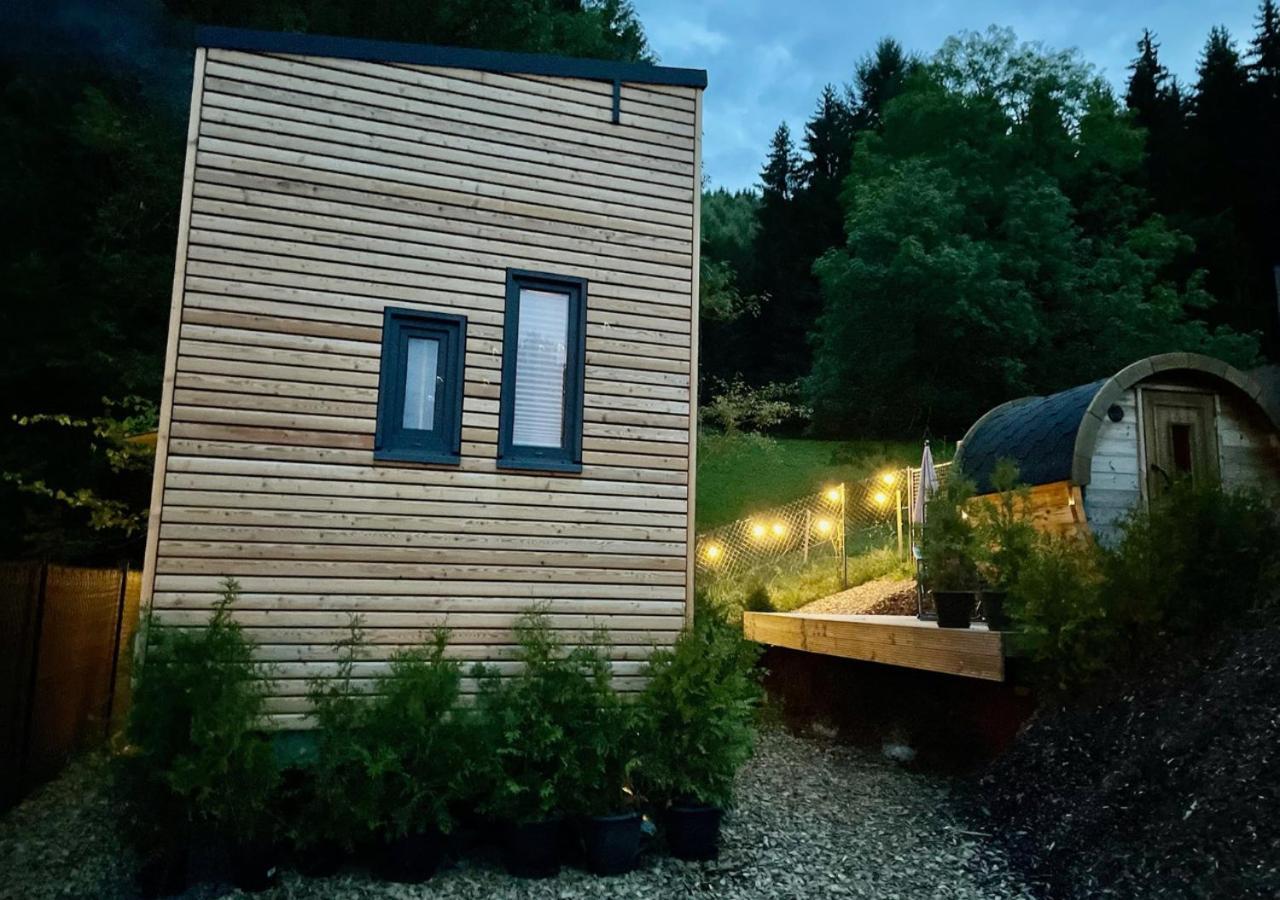 Villa Tiny House Klitzeklein Am Waldrand Von Elpe Olsberg Exterior foto